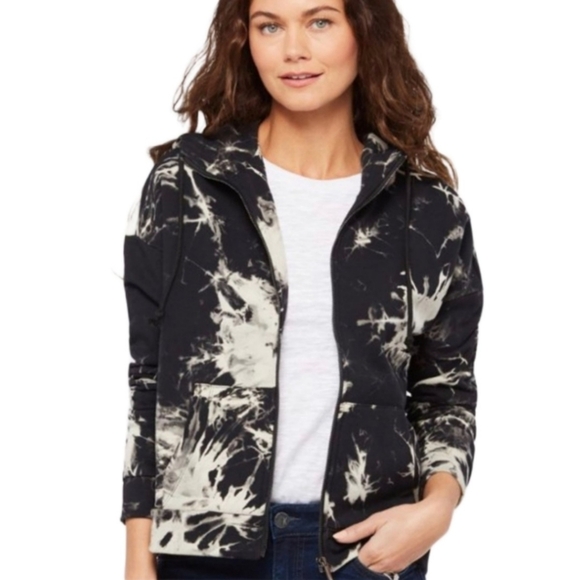 John + Jenn Tops - John + Jenn Tie Dye Full Zip Hoodie Sweatshirt
